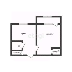 1-к квартира, вторичка, 36м2, 3/12 этаж