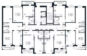 2-к квартира, вторичка, 74м2, 7/12 этаж