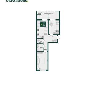 2-к квартира, вторичка, 59м2, 7/18 этаж