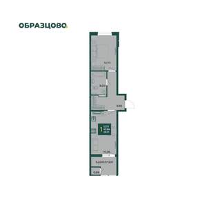 1-к квартира, вторичка, 46м2, 16/18 этаж