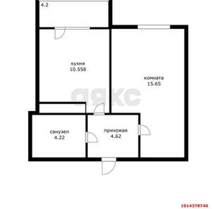 1-к квартира, вторичка, 36м2, 9/22 этаж