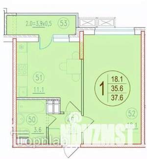 1-к квартира, вторичка, 36м2, 3/16 этаж