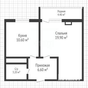 1-к квартира, вторичка, 40м2, 16/17 этаж