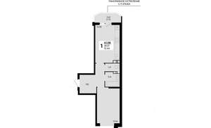 1-к квартира, вторичка, 44м2, 13/18 этаж