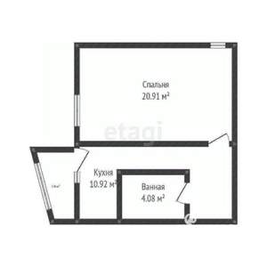 1-к квартира, вторичка, 40м2, 8/18 этаж