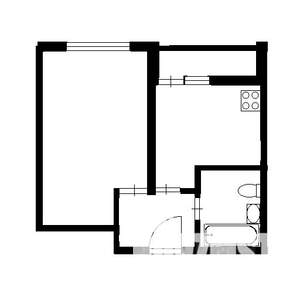 1-к квартира, вторичка, 33м2, 1/8 этаж