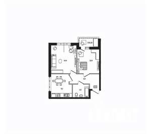 2-к квартира, вторичка, 48м2, 2/7 этаж