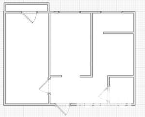 2-к квартира, вторичка, 53м2, 3/3 этаж