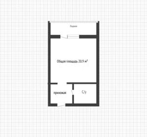 Студия квартира, вторичка, 21м2, 5/8 этаж