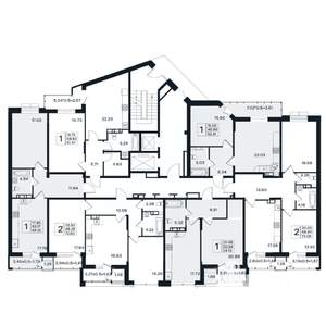 2-к квартира, вторичка, 73м2, 10/12 этаж
