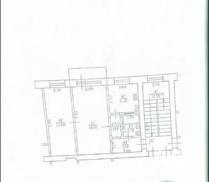 2-к квартира, вторичка, 43м2, 4/4 этаж