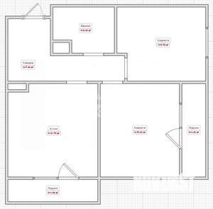 2-к квартира, вторичка, 46м2, 9/16 этаж