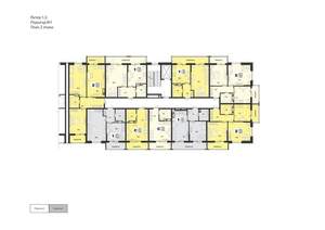 1-к квартира, строящийся дом, 43м2, 2/9 этаж