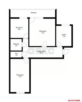 3-к квартира, вторичка, 63м2, 9/9 этаж