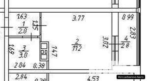 Студия квартира, вторичка, 19м2, 9/16 этаж