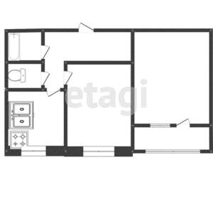 2-к квартира, вторичка, 61м2, 2/17 этаж