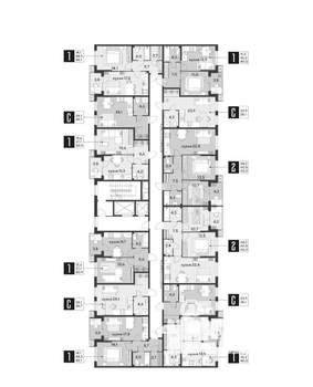 1-к квартира, строящийся дом, 40м2, 2/18 этаж