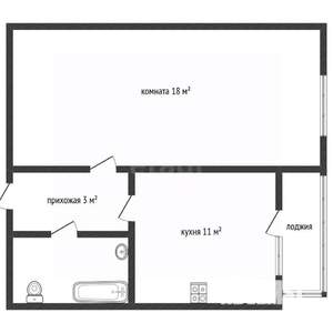 1-к квартира, вторичка, 35м2, 3/7 этаж