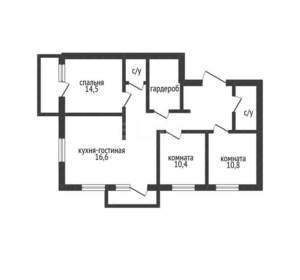 3-к квартира, вторичка, 79м2, 5/19 этаж