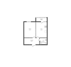 1-к квартира, вторичка, 42м2, 18/24 этаж