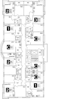 2-к квартира, вторичка, 60м2, 3/16 этаж