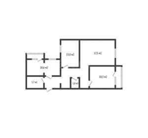 3-к квартира, вторичка, 84м2, 3/10 этаж