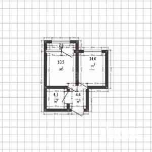 1-к квартира, вторичка, 34м2, 2/17 этаж