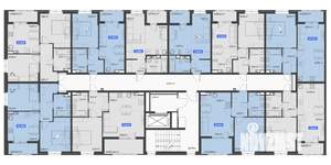 1-к квартира, строящийся дом, 40м2, 4/5 этаж