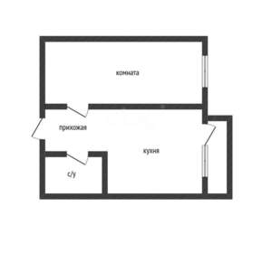 1-к квартира, вторичка, 32м2, 3/7 этаж