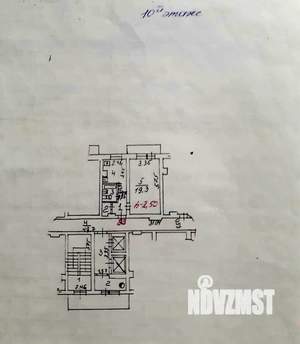 1-к квартира, вторичка, 34м2, 10/12 этаж