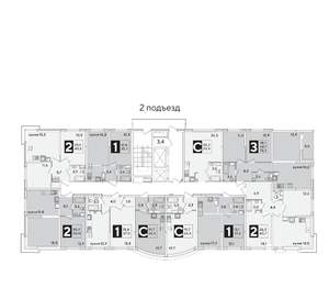 3-к квартира, вторичка, 73м2, 12/16 этаж
