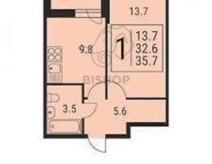 1-к квартира, вторичка, 38м2, 11/20 этаж