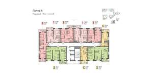 1-к квартира, вторичка, 42м2, 17/18 этаж