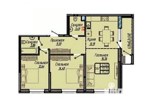 3-к квартира, вторичка, 75м2, 16/18 этаж