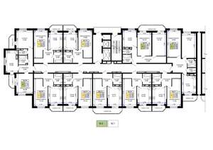 1-к квартира, вторичка, 45м2, 9/19 этаж