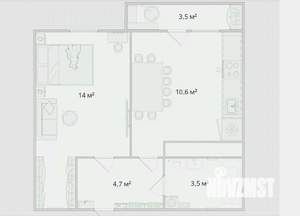 1-к квартира, вторичка, 33м2, 5/10 этаж