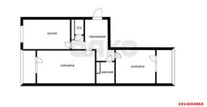 2-к квартира, вторичка, 70м2, 15/16 этаж