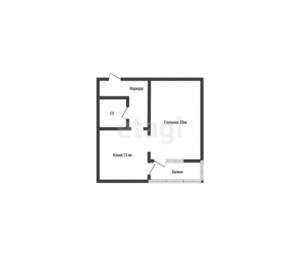 1-к квартира, вторичка, 42м2, 4/9 этаж