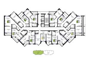 1-к квартира, вторичка, 54м2, 9/12 этаж