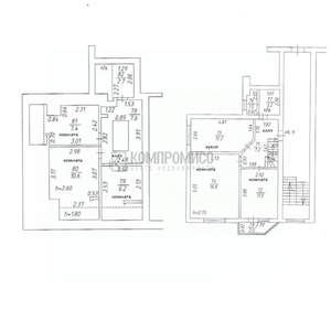 5-к квартира, вторичка, 93м2, 3/3 этаж