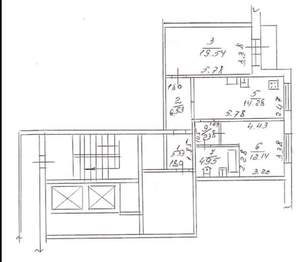 2-к квартира, вторичка, 64м2, 16/16 этаж