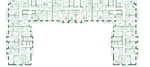 1-к квартира, сданный дом, 38м2, 15/17 этаж