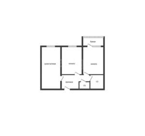 3-к квартира, вторичка, 60м2, 15/19 этаж