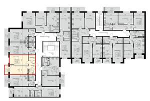 1-к квартира, вторичка, 43м2, 3/3 этаж