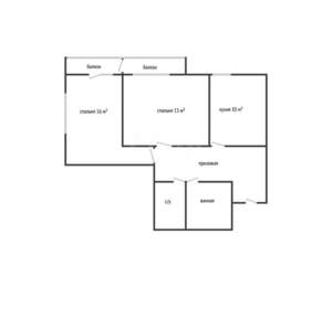 2-к квартира, вторичка, 63м2, 2/17 этаж