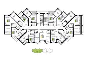 1-к квартира, вторичка, 54м2, 12/12 этаж