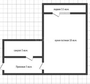 1-к квартира, вторичка, 44м2, 11/16 этаж