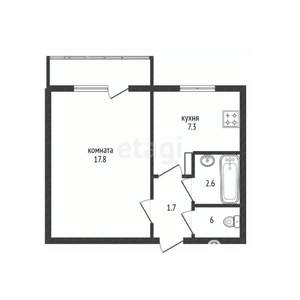 1-к квартира, вторичка, 32м2, 1/9 этаж