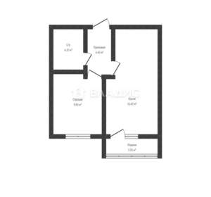 1-к квартира, вторичка, 35м2, 7/16 этаж