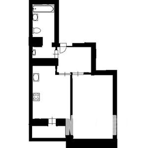 1-к квартира, вторичка, 40м2, 7/12 этаж
